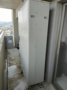 エコキュート施工前　水漏れ