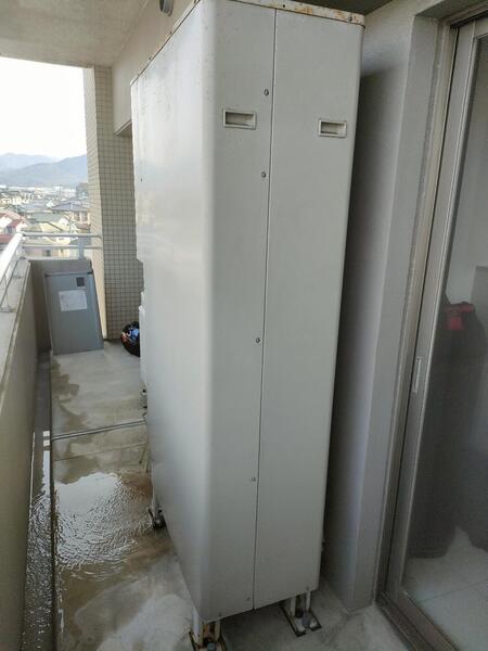 エコキュート施工前　水漏れ