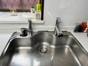 キッチン混合水栓施工後
