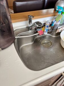 キッチン混合水栓施工後