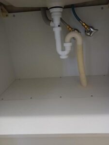 給水管、給湯管配管施工後