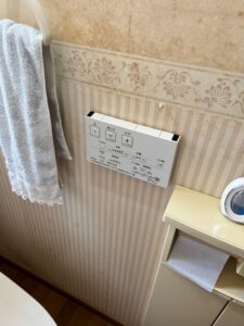 トイレ用リモコン施工後