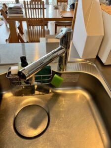 キッチン混合水栓施工前