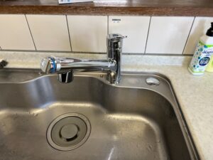 キッチン混合水栓施工後