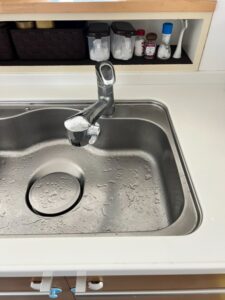 キッチン混合水栓施工前