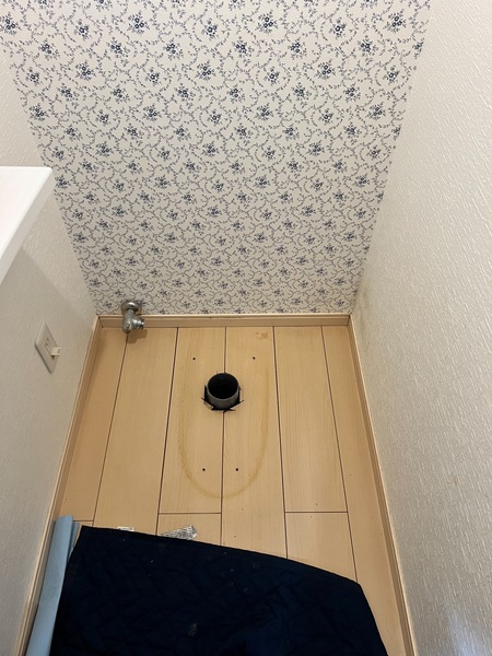 トイレ工事施工中