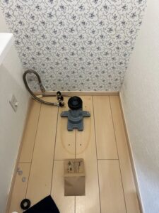 トイレ工事施工中