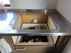 IH工事施行中