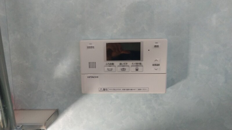 浴室用リモコン施工後