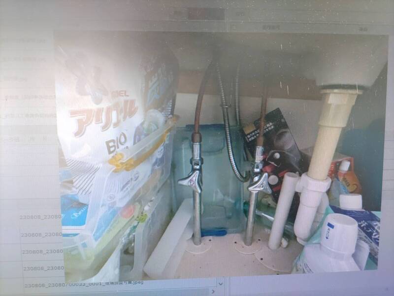 給水管、給湯管、排水配管交換前
