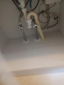 給水管、給湯管、排水配管交換後