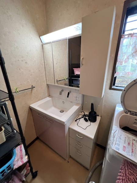 洗面化粧台施工後