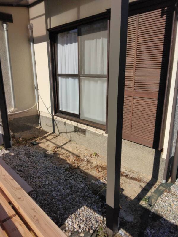 ウッドデッキ施工前状況