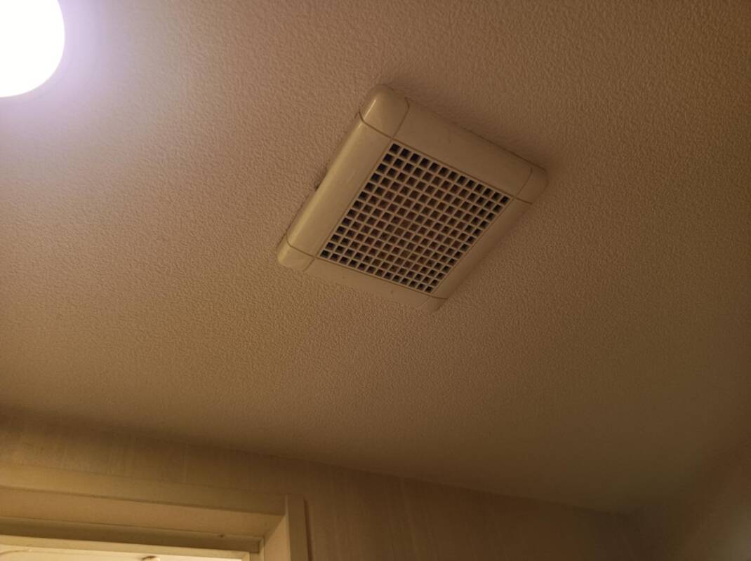 浴室換気扇施工後