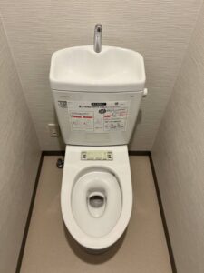 トイレ施行中