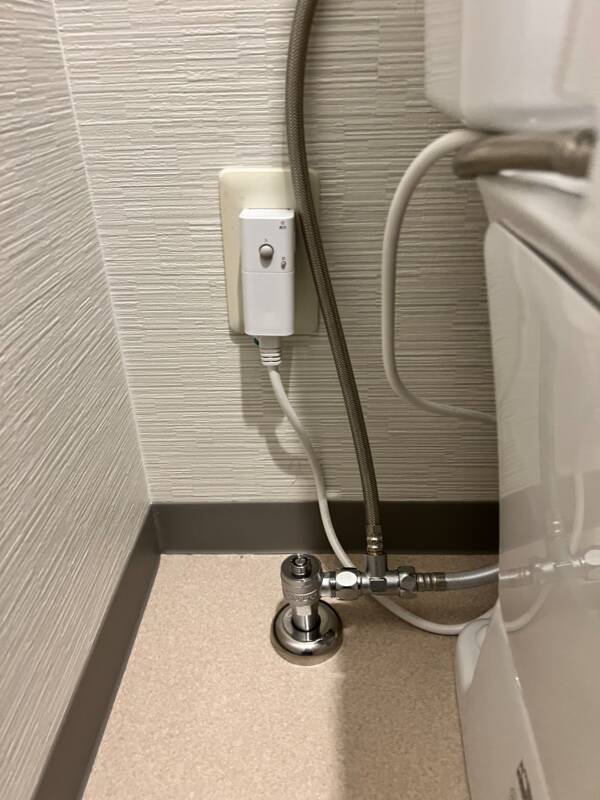 トイレ配線給水状況