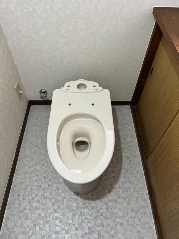 トイレ便器設置後
