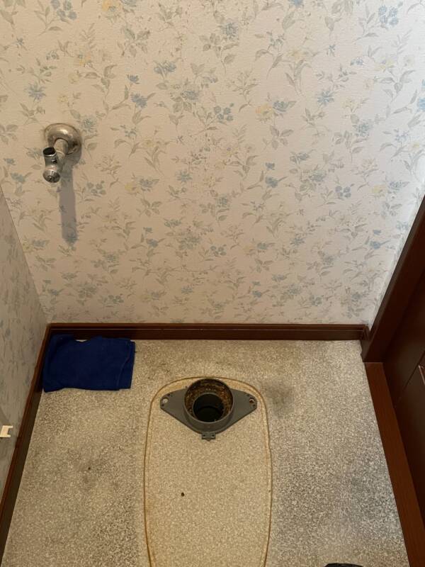 トイレ取外し状況