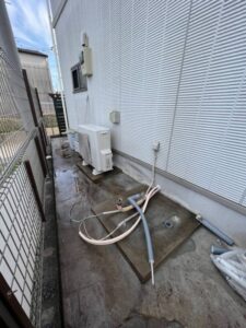エコキュート施工中